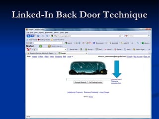 Linked-In Back Door Technique 