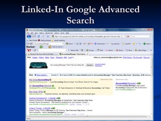 Linked-In Google Advanced Search 
