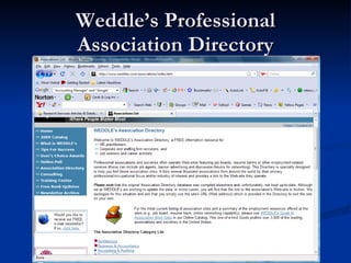 Weddle’s Professional Association Directory 