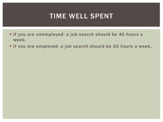 Job Search Techniques 101 | PPT