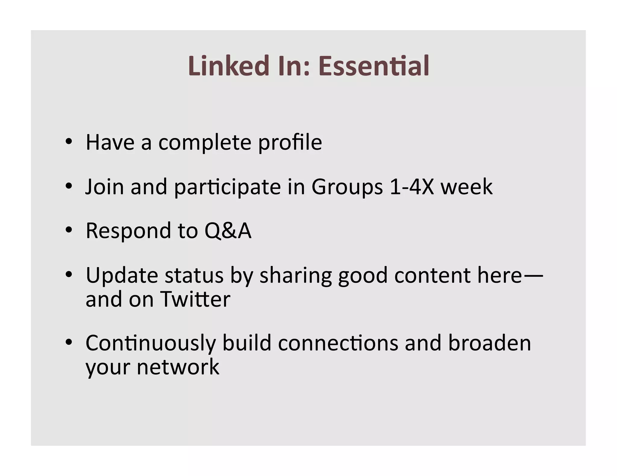 O$91)*'>93'V00)9E%&'

•  A$F(&$&2146.(+(&6)1Z.(&
•  p1*%&$%/&6$)=2*6$+(&*%&N)1"6#&:Pdq&B((-&
•  S(#61%/&+1&rV3&
•  R6/$+(&#+$+"#&75&#;$)*%>&>11/&21%+(%+&;()([
   $%/&1%&EB*L()&
•  ]1%=%"1"#.5&7"*./&21%%(2=1%#&$%/&7)1$/(%&
   51")&%(+B1)-&
 