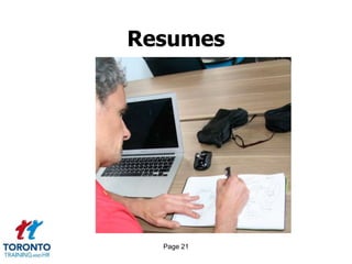 Page 21
Resumes
 