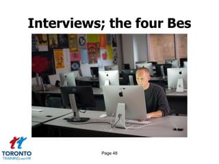 Page 48
Interviews; the four Bes
 