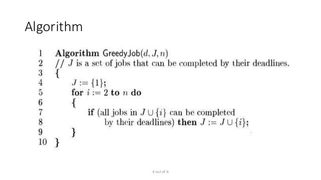 Job sequencing with deadline