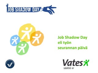Job Shadow Day
eli työn
seurannan päivä
 