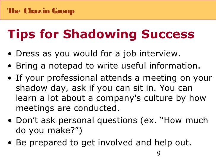 job shadow hhs_feb2010 questions to ask on a job shadow