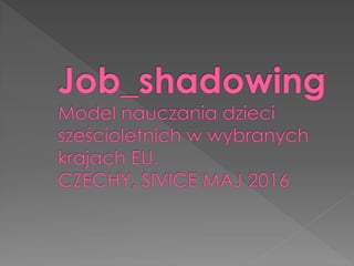 Job shadowing prezentacja