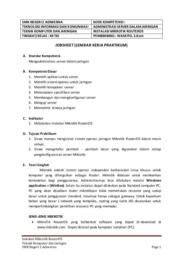 Contoh Soal Sistem Operasi Jaringan Kelas Xii | Bagikan Kelas