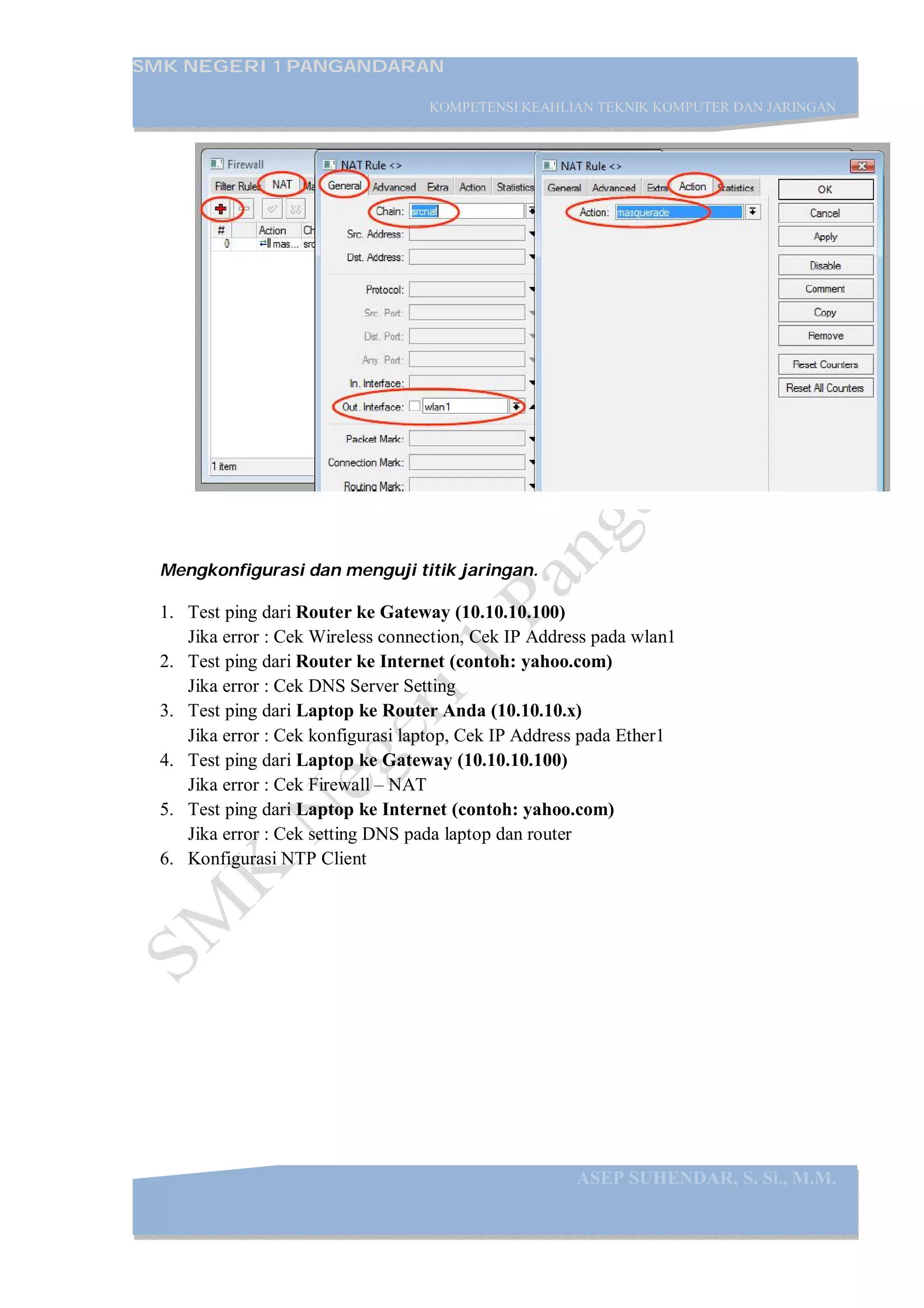 Job sheet instalsirouter-wan | PDF