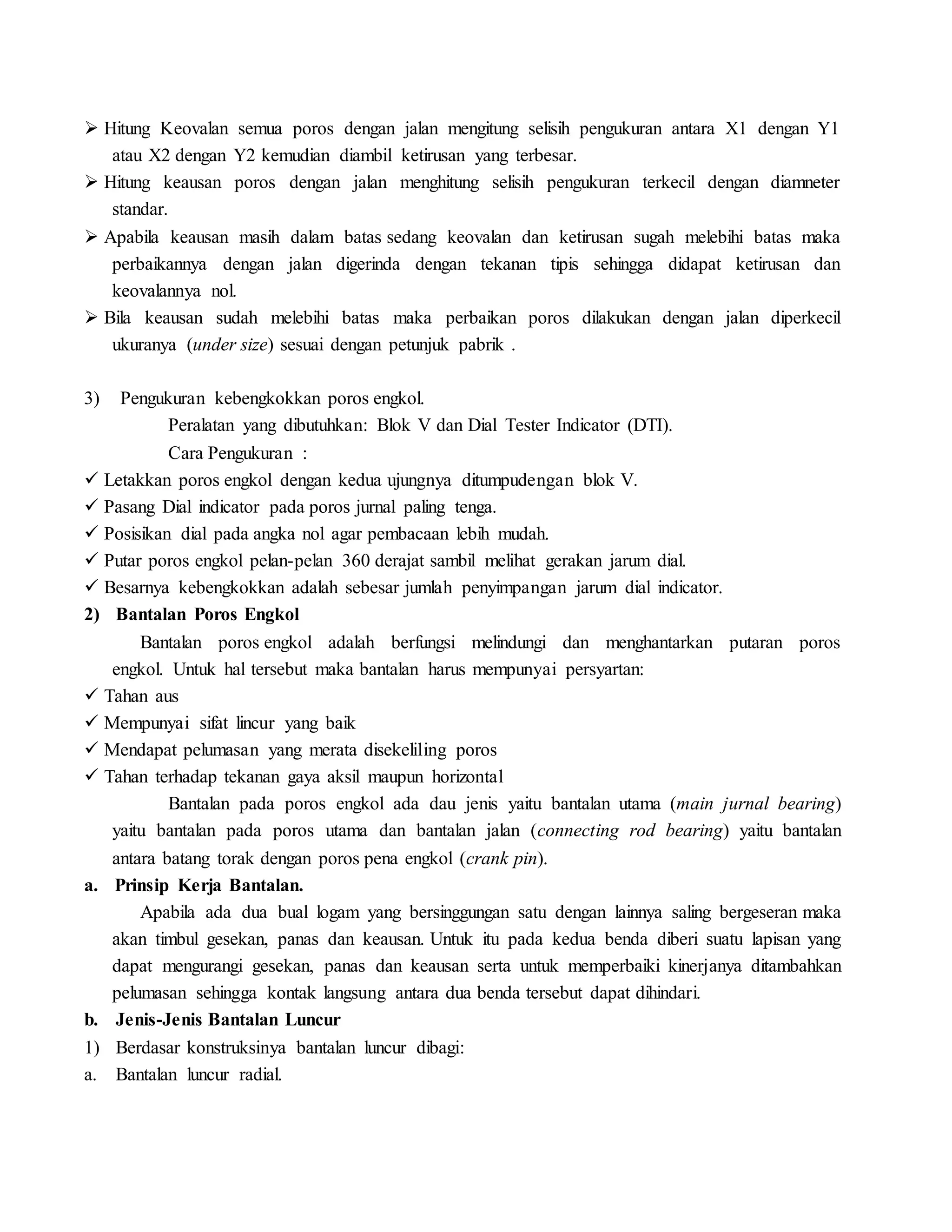 Job sheet overhole motor bensin | DOCX