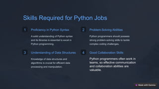 Python Programming Careers | PPT
