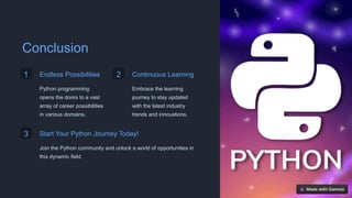 Python Programming Careers | PPT