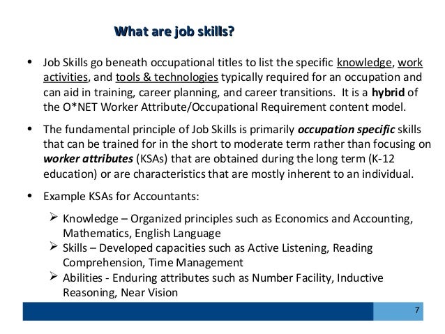 what are job skills under fontanacountryinn com job abilities