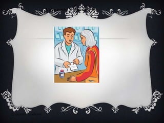 A pharmacist is a person who




dispenses medicine.
 