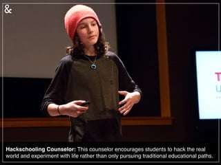 Quantiﬁed Self Personal Trainer: A health trainer who not only recommends and
curates diets, but also analyzes personal and ﬁtness routine data to create optimum
personal life choices.	
  
 