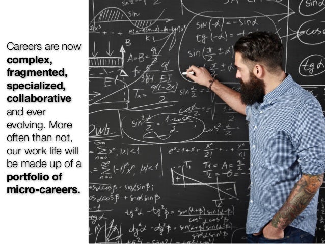 Careers are now
complex,
fragmented,
specialized,
collaborative
and ever
evolving. More
often than not,
our work life will...