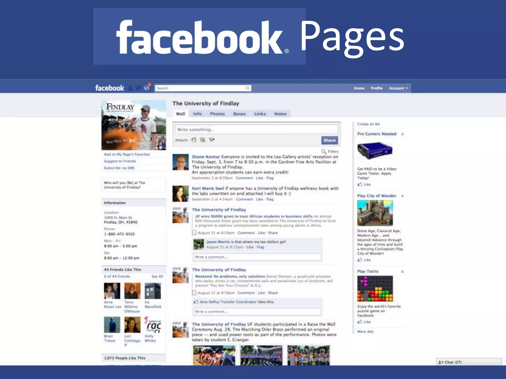 Create and promote an event