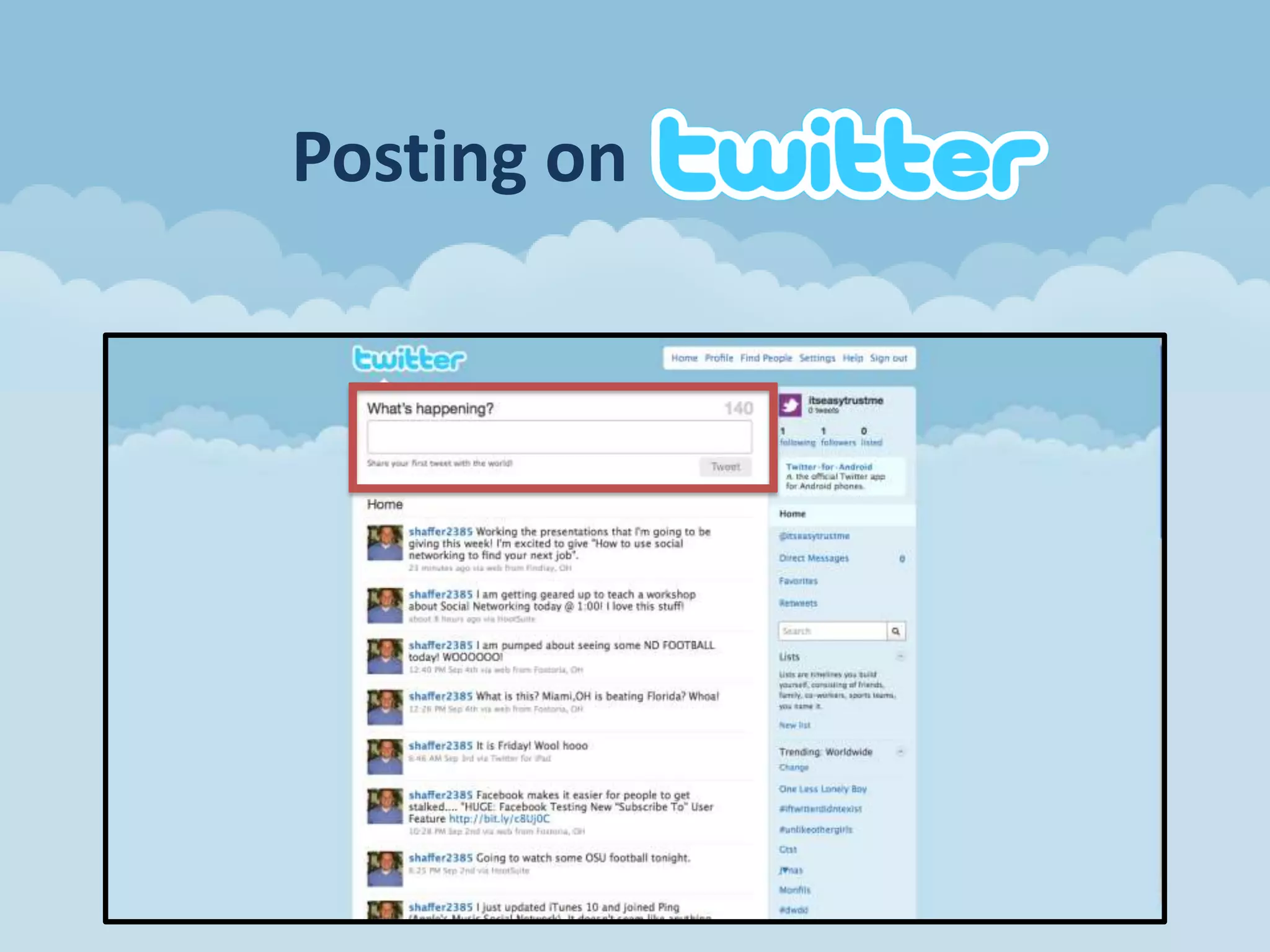 Add value to your network – post articles and information that can benefit your network.