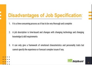 Job Specification 