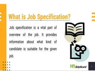Job Specification 
