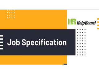 Job Specification 