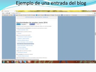 Ejemplo	
  de	
  una	
  entrada	
  del	
  blog	
  
 