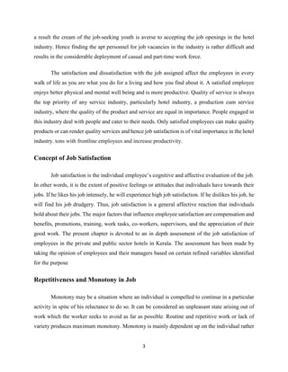 Job satisfaction of employee towards hotel | PDF