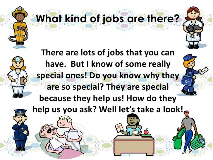 Jobs that Help Us!