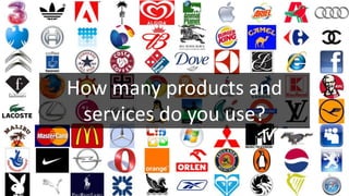 How many products and
services do you use?
 