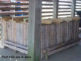 Foot rails are in place.
 