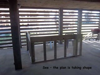 See – the plan is taking shape
 