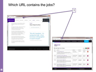 Which URL contains the jobs?
?
 
