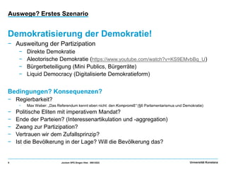 Prof. Dr. Uwe Jochem: Krisen der Demokratie Slide 9