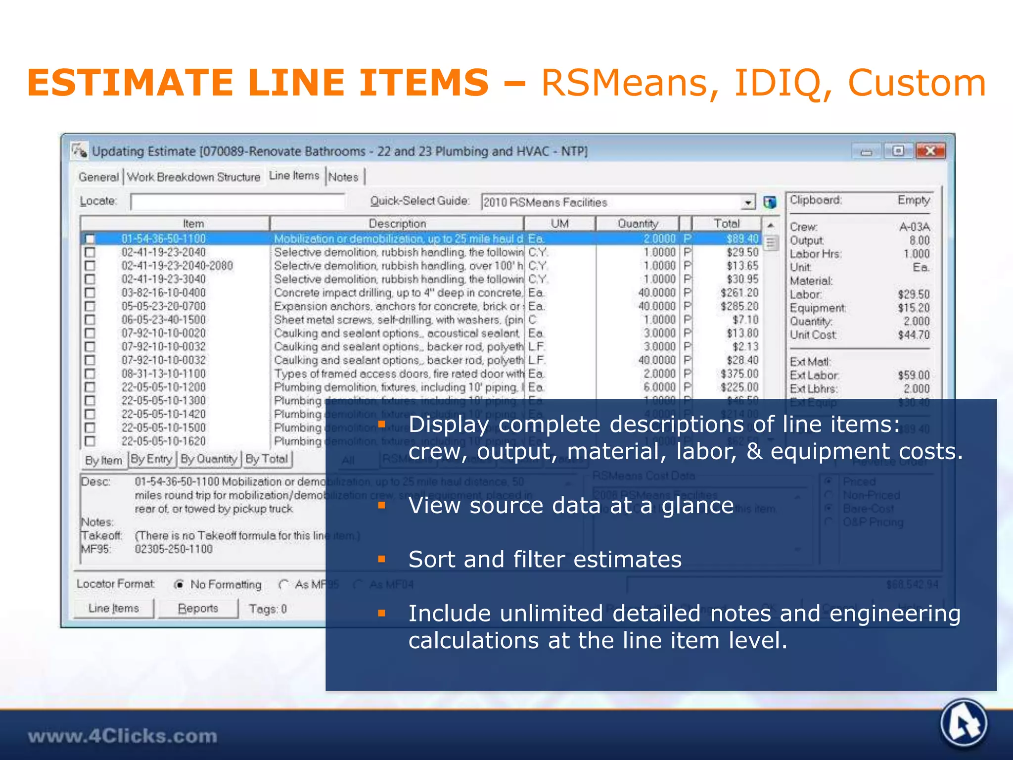 Review value of all projects awarded on a specific contract, or to a specific contractor.