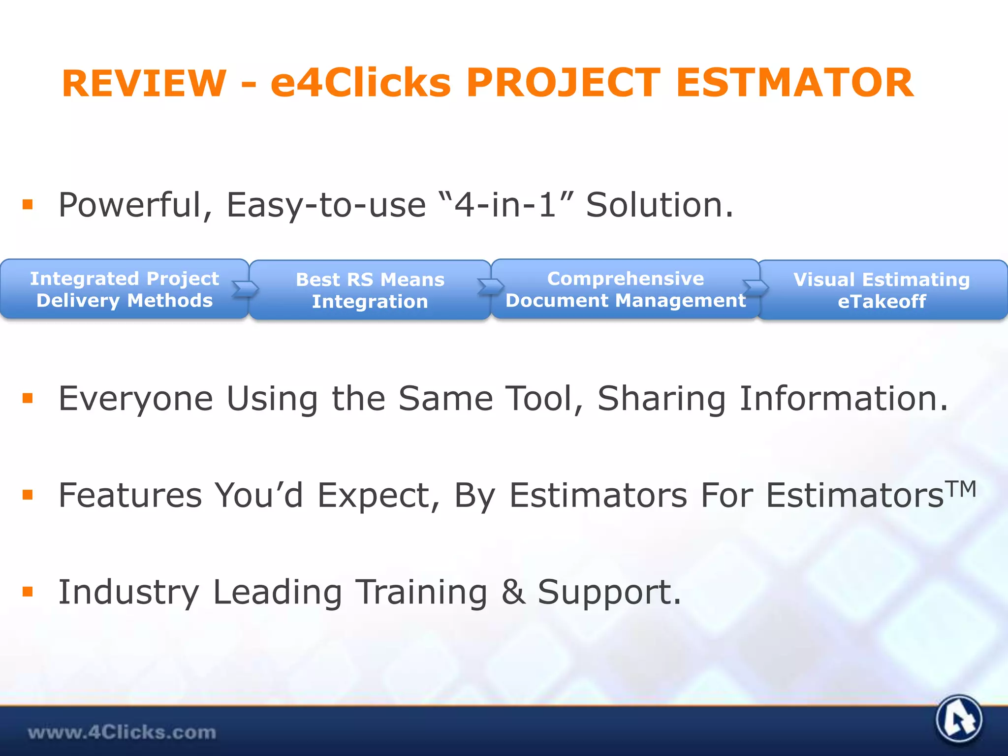 Link Estimates to Specifications