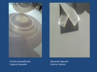 Alexandra Aguaisa
Dannia Cabrera
Carolina Boyadhiyska
Eugènia Saavedra
 