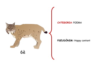 6è
CATEGORIA: POEMA
PSEUDÒNIM: Happy content
 