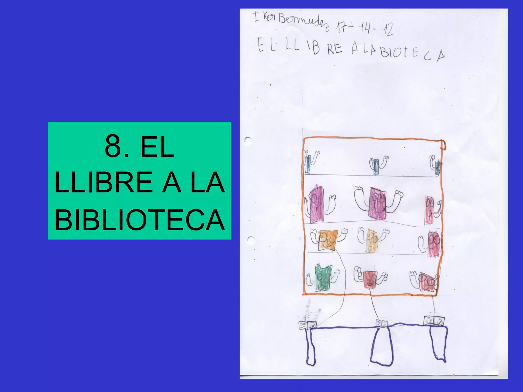 8. EL
LLIBRE A LA
BIBLIOTECA
 