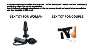 Grab The Deal Off 60% on Every Sex Toys Purchase in Jodhpur 8697743555 Slide 3