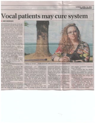 Jodie feature in SYDNEY Sun-Herald