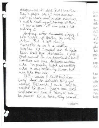 Jodi's last journal
