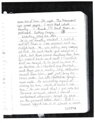 Jodi's last journal