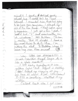 Jodi's last journal