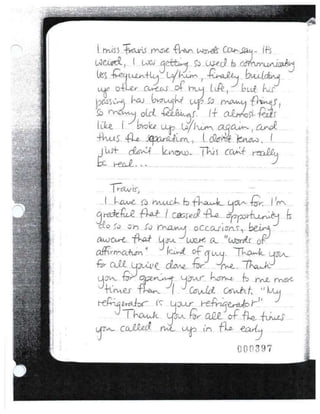 Jodi's last journal