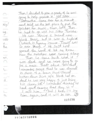 Jodi's last journal