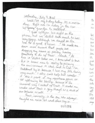 Jodi's last journal