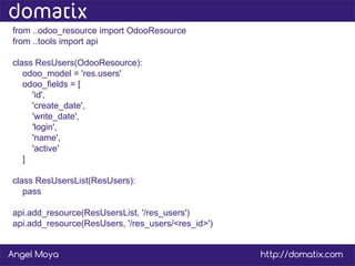 API REST para conectar Odoo | PDF