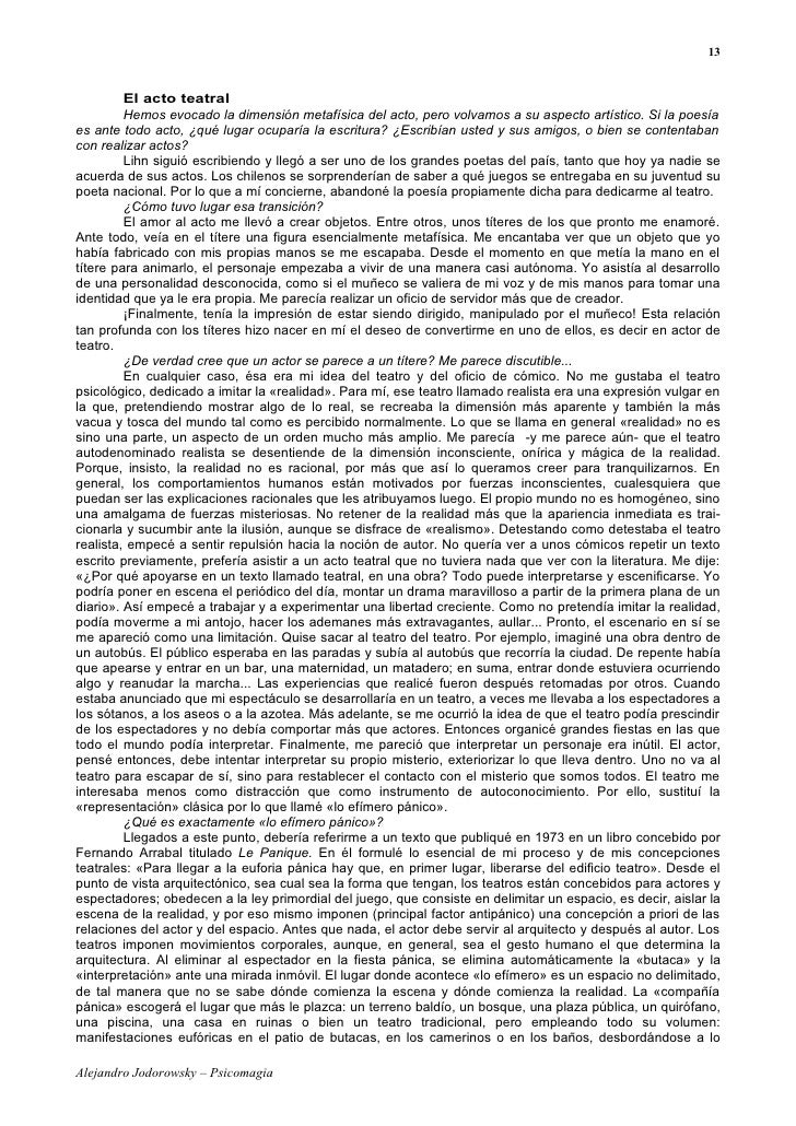 Jodorowsky Alejandro Psicomagia