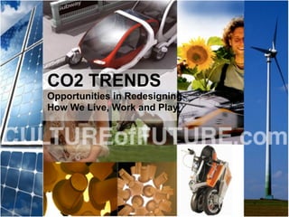 CO2 TRENDS
Opportunities in Redesigning
How We Live, Work and Play
 