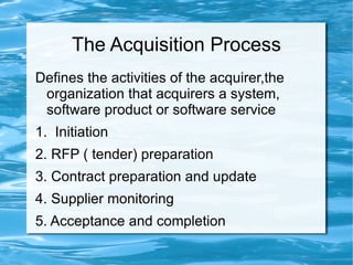 What is software engineering? Software engineering is concerned with applying scientific principles and management skills to develop software intensive systems and products for use by society within the constraints of:  Time,  